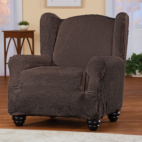 House of Hampton® Box Cushion Wingback Slipcover & Reviews Wayfair